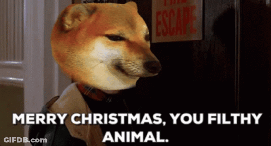 Merry Christmas Ya Filthy Animal GIF