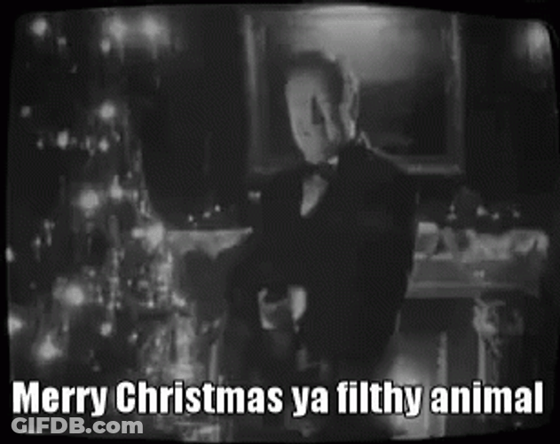 Merry Christmas Ya Filthy Animal GIF
