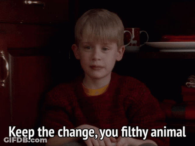 Merry Christmas You Filthy Animals GIF