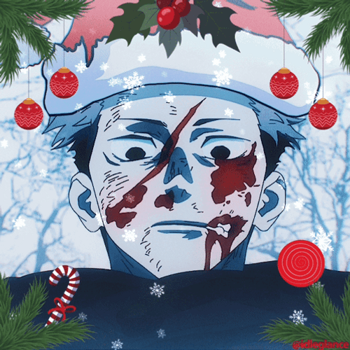 Merry Christmas Yuji Itadori GIF