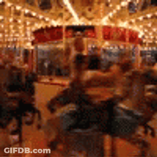 Merry Go Round Ride Night Ride GIF