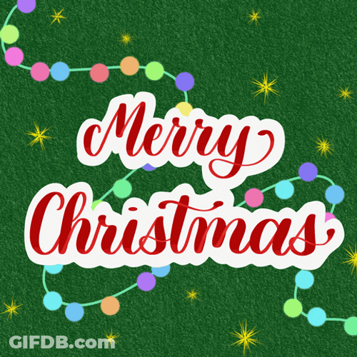 Merry Xmas Starry Mobile Art GIF