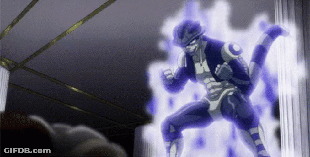 Meruem Charging Energy With Neferpitou GIF