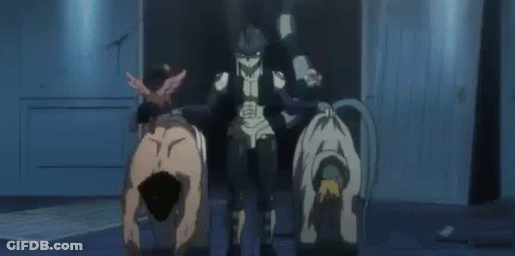 Meruem Dropping Dead Bodies GIF