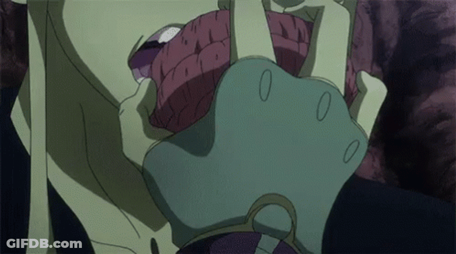 Meruem Eating And Spitting GIF