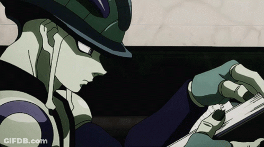Meruem Reading Book GIF