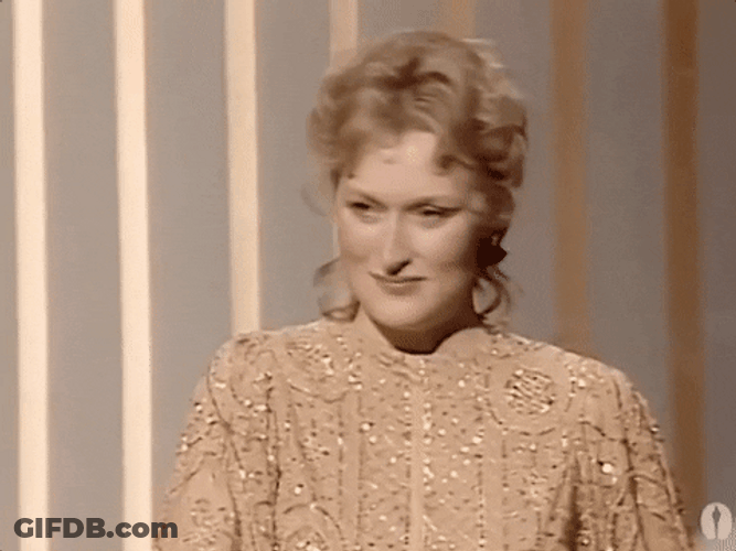 Meryl Streep Blowing Kiss GIF