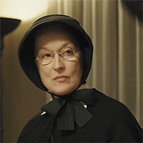 Meryl Streep Chewing Gum GIF