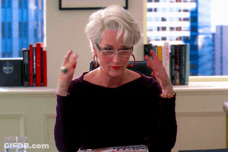 Meryl Streep Emily Blunt GIF
