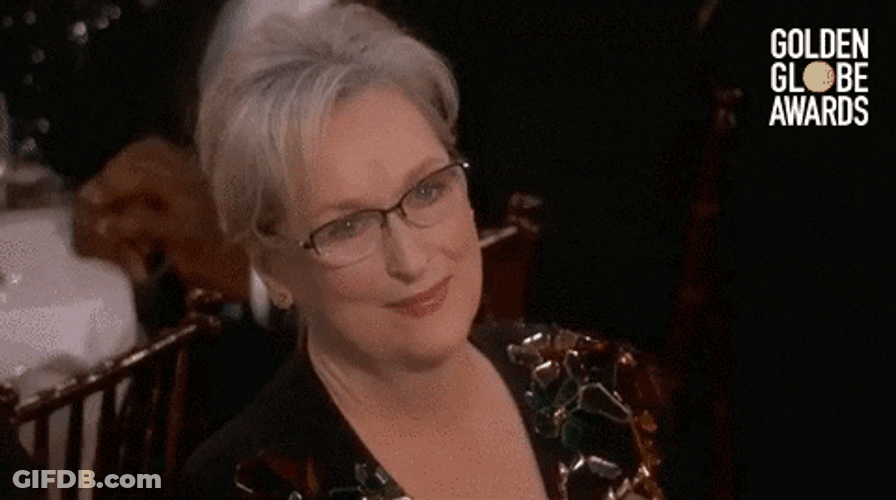 Meryl Streep Excited Sweet Smile GIF