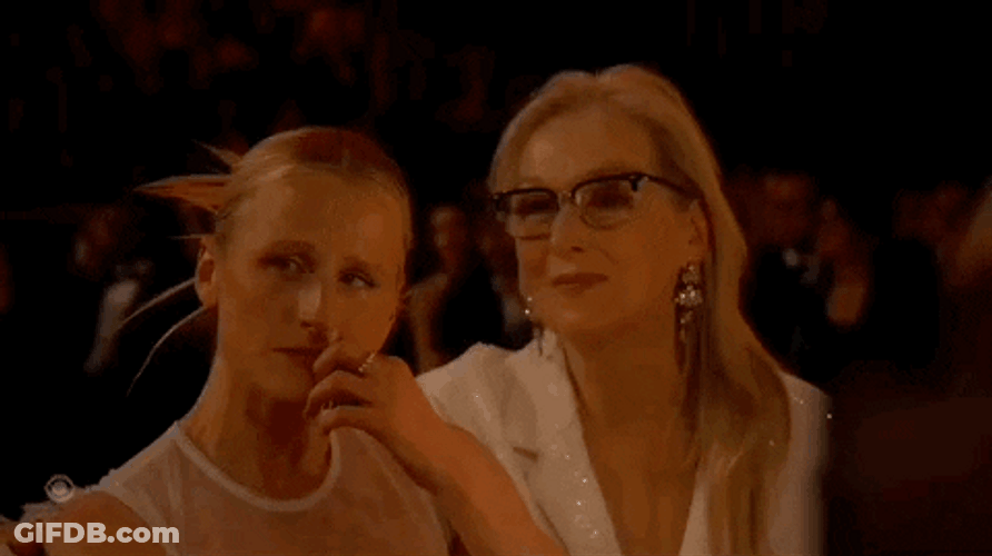 Meryl Streep Heartfelt Reaction GIF