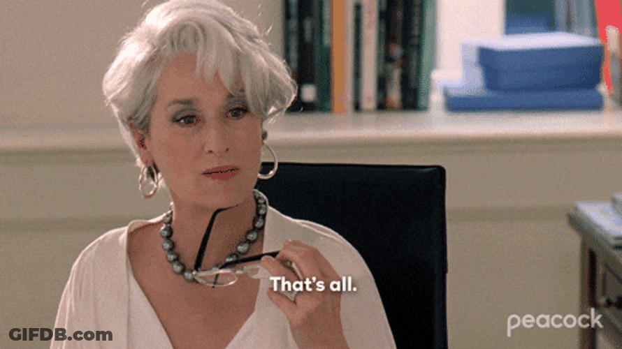 Meryl Streep It Is Finished GIF