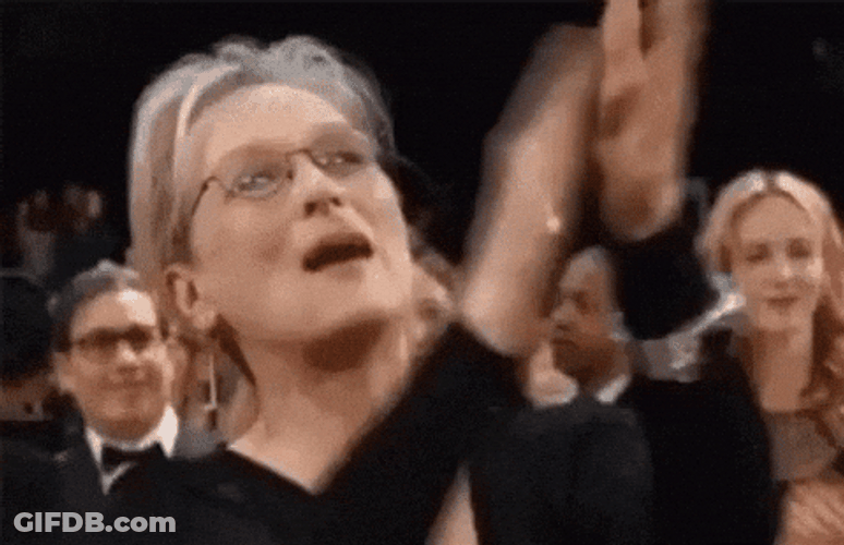 Meryl Streep Taunting Overrated GIF