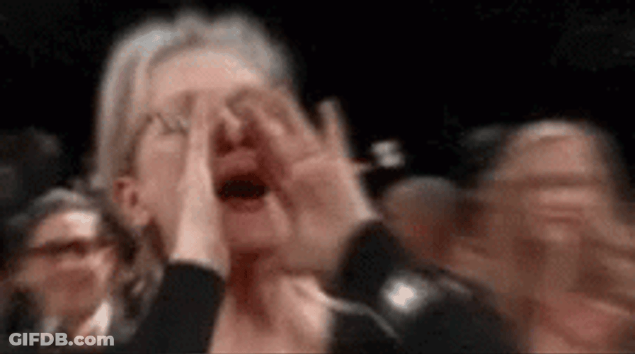 Meryl Streep Yelling GIF