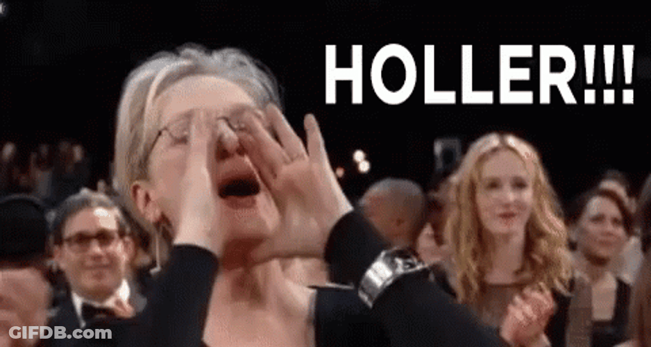 Meryll Streep Shout Out GIF