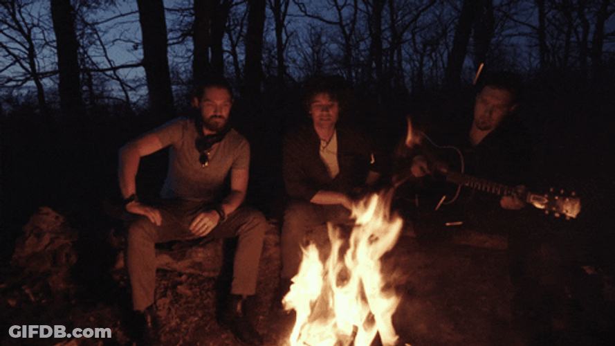 Mesmerizing Campfire Night Taylor Hanson Guitar GIF