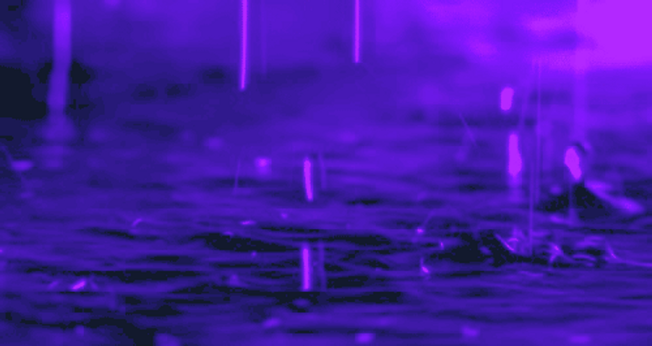 Mesmerizing Purple Water Drops GIF