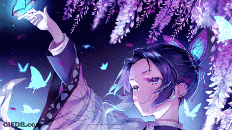 Mesmerizing Shinobu Kocho Anime GIF