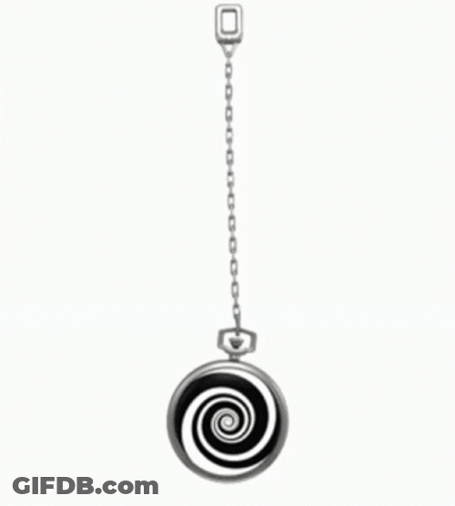 Mesmerizing Swinging Spiral Pocket Watch GIF