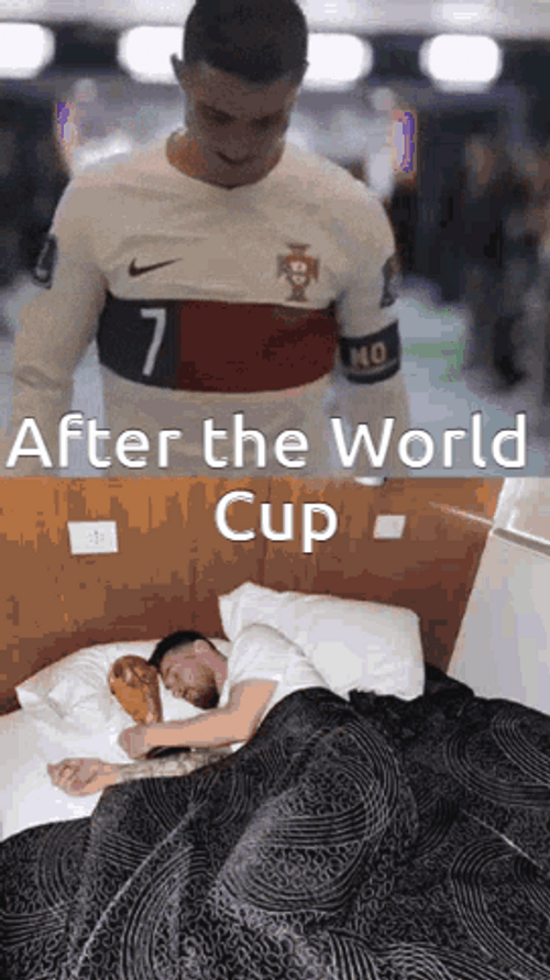 Messi And Ronaldo After World Cup Comparison Meme GIF