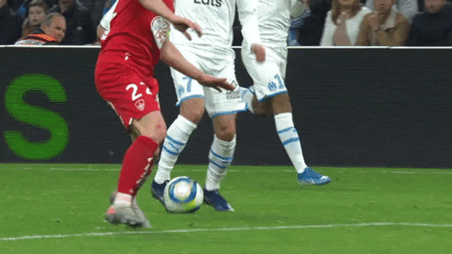 Messi And Ronaldo Blocking Kick Goal Score GIF