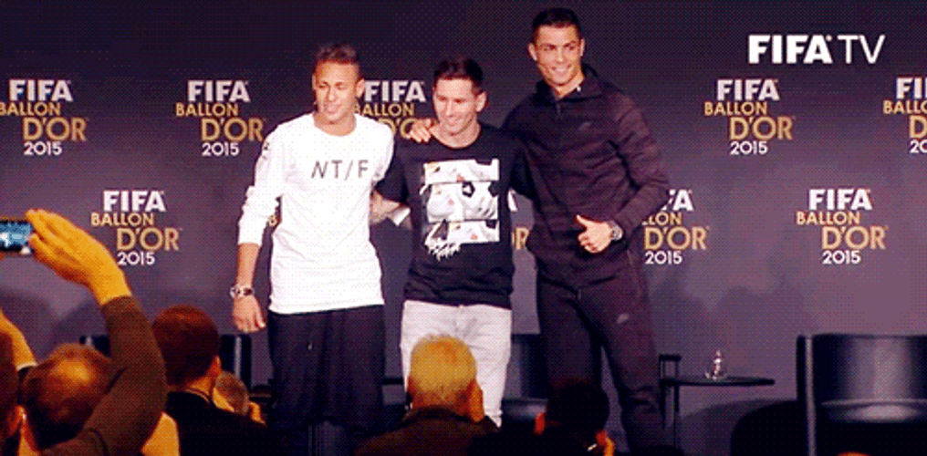 Messi And Ronaldo FIFA Awards Night Thumbs Up GIF
