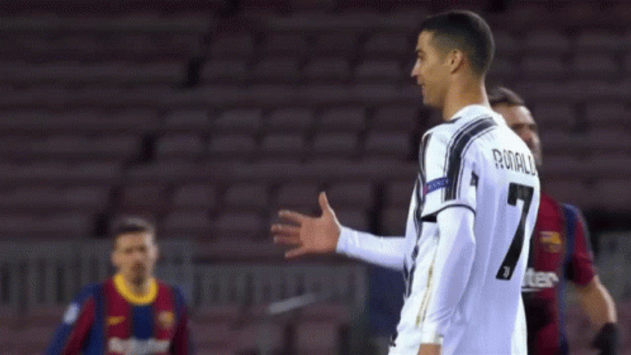 Messi And Ronaldo Friendly Tap GIF