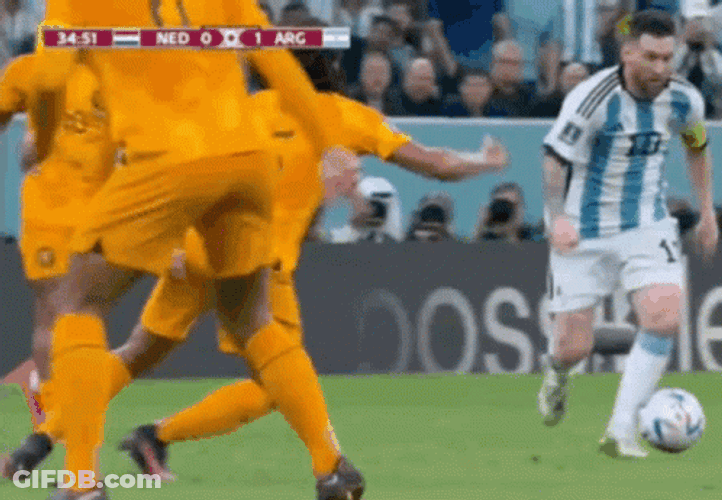 Messi Free Kick Argentina Versus Netherlands GIF
