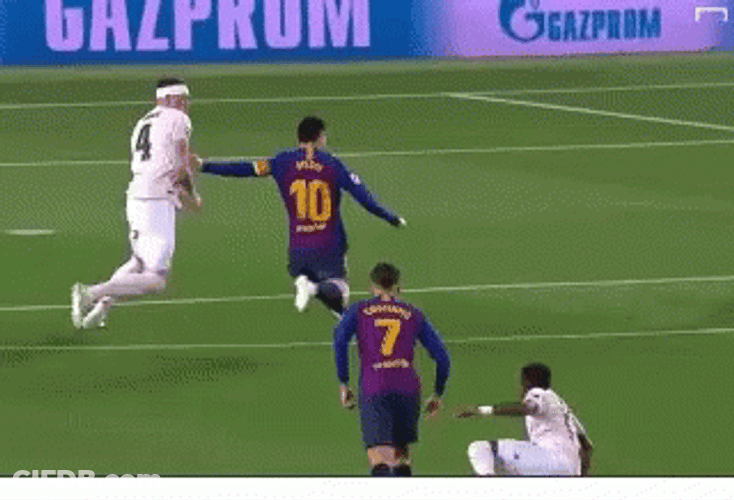 Messi Free Kick Curve Ball Goal GIF