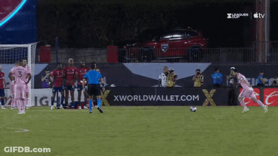 Messi Free Kick Inter Miami Goal GIF