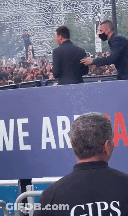 Messi Giving Fans Souvenirs GIF