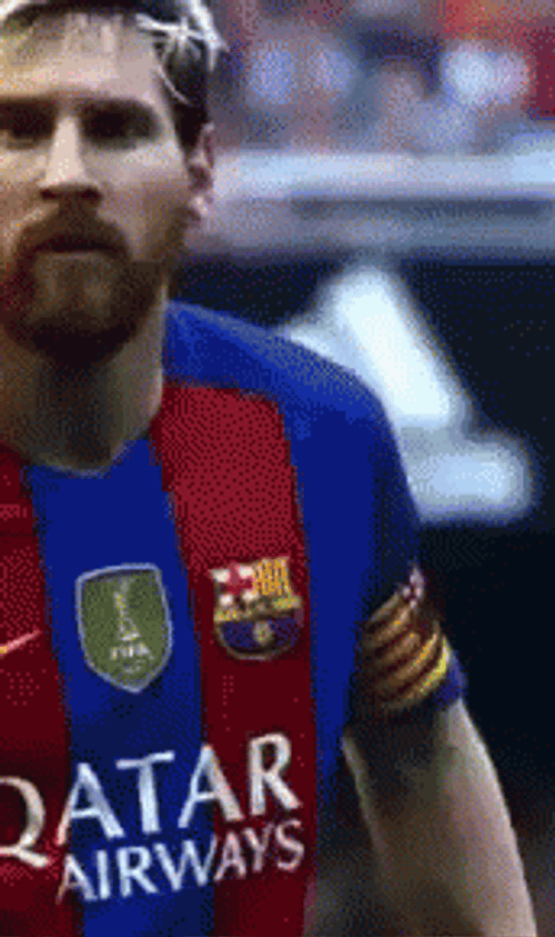 Messi Sweet Flying Kiss GIF