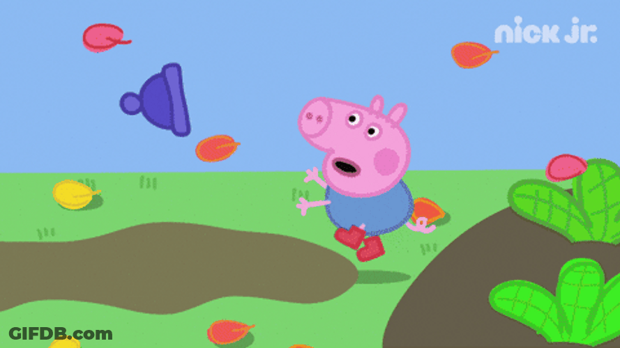 Messy Peppa Pig George GIF