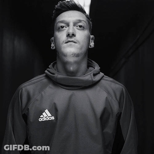 Mesut Özil Wearing Adidas Jacket GIF