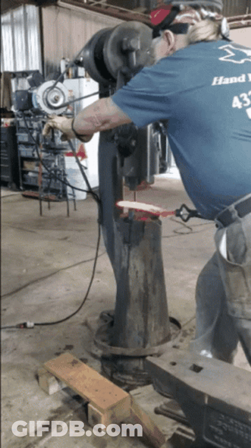 Metal Drill Technique Making GIF
