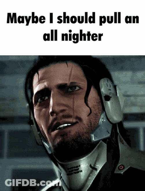 Metal Gear Jetstream Sam Pull On All Nighter GIF