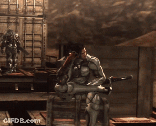 Metal Gear Jetstream Sam Riding GIF