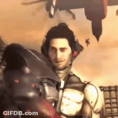 Metal Gear Jetstream Sam Wielding Sword Lets Go GIF