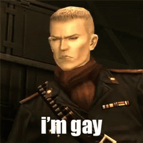 Metal Gear Solid I'm Gay Reaction GIF