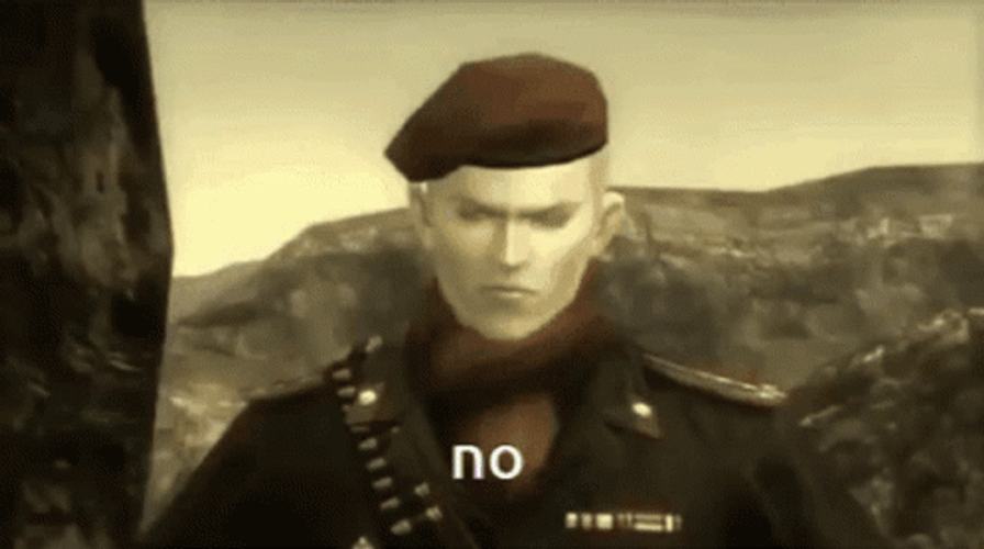 Metal Gear Solid Ocelot No Reaction GIF