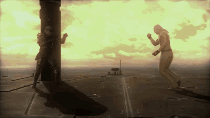 Metal Gear Solid Punch Kick GIF