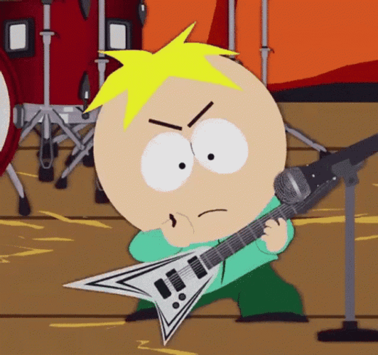 Metal Guitar Queer-O South Park GIF