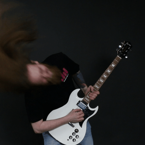 Metal Head Headbanging GIF