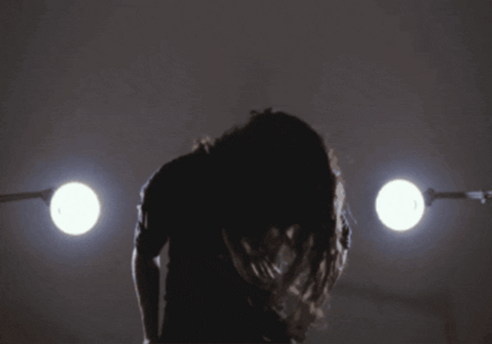 Metal Headbang On Spotlight GIF