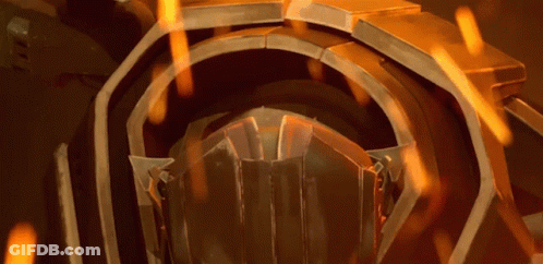 Metal Object With Flames GIF