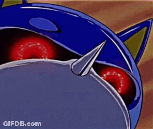 Metal Sonic Red Eyes GIF