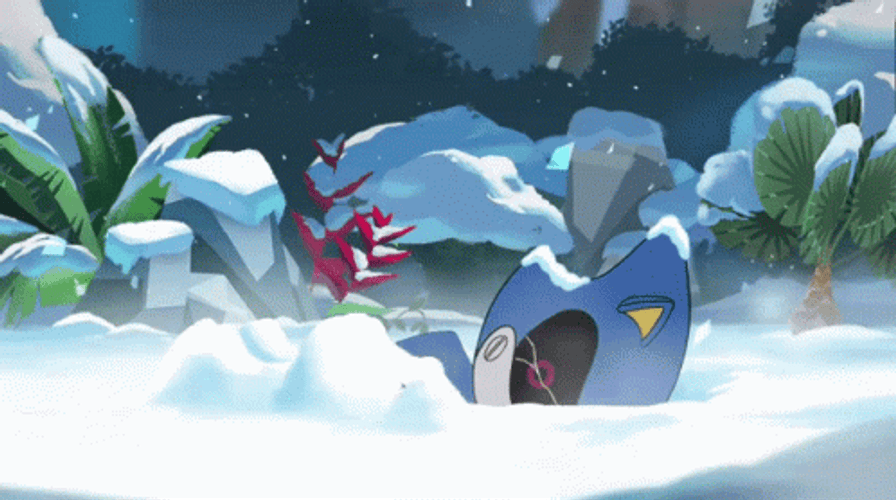 Metal Sonic Snow GIF