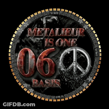 Metaleur One Basis Logo With Peace Sign GIF