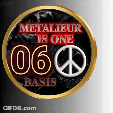 Metalieur One 06 Basis Logo Peace Sign GIF