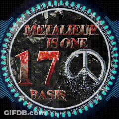 Metallica 170 Basis Logo Peace Sign GIF